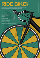 Cycling Poster Design Template Vector Illustration