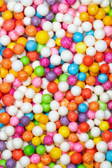 Colorful bright background, multi-colored balls. Sweet nice background candy. 