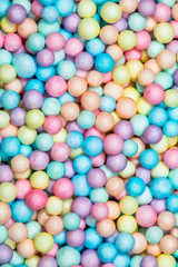 Colorful bright background, multi-colored balls. Sweet nice background candy. 