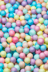 Colorful bright background, multi-colored balls. 