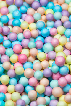 Colorful bright background, multi-colored balls. © miami2you