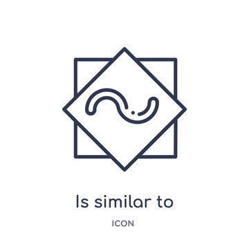 is similar to icon from signs outline collection. Thin line is similar to icon isolated on white background.