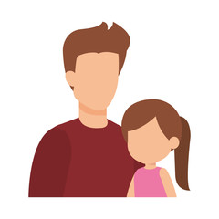 father with daughter characters