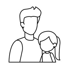 father with daughter characters