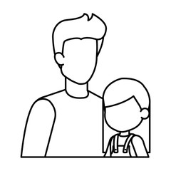 father with daughter characters