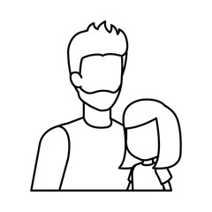 father with daughter characters