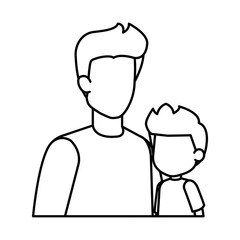 father with son characters