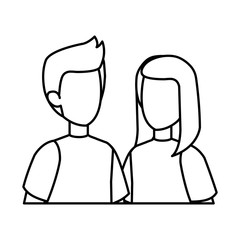 couple avatar characters icons