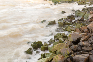 Beautiful waterfall in southern of Lao PDR