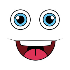 happy fool face emoticon icon