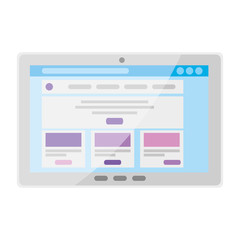 tablet device isolated icon