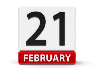 Cubes calendar 21st February