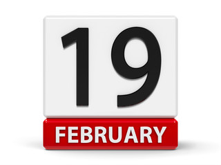 Cubes calendar 19th February