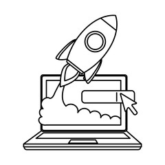 laptop computer with rocket launcher