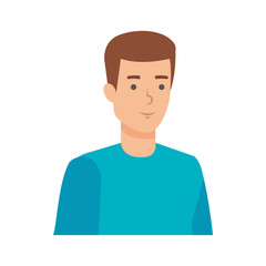 young and casual man character