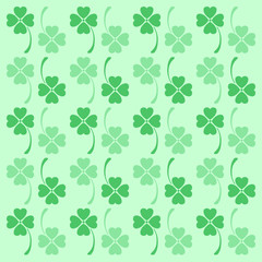 Heart clover pattern