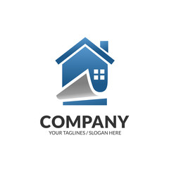 Fototapeta premium creative modern house and real estate business logo vector