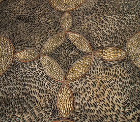 Stone floor decoration