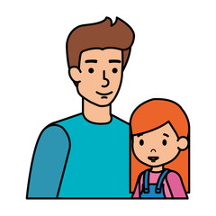 father with daughter characters