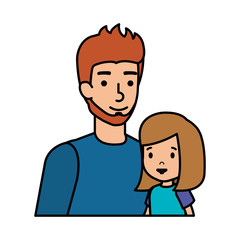 father with daughter characters