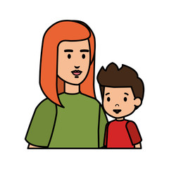 mother with son characters