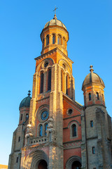 Jeondong Catholic Church, a historic site built in combination of Byzantine and Romanesque architectural styles located near Jeonju Hanok Village in city of Jeonju, South Korea