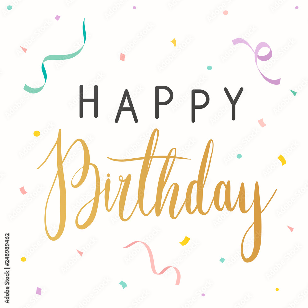 Canvas Prints Birthday celebrations card