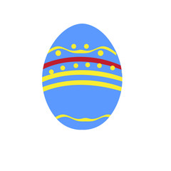 Isolated colored easter egg. Vector illustration design