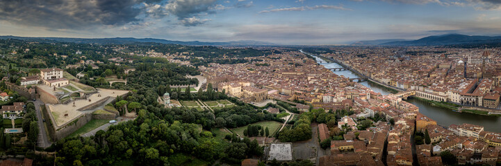 Fototapeta na wymiar Florence - Firenze - Italy Panorama 