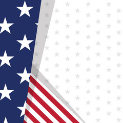 Obraz premium Colored background with the flag of United States. Vector illustration design