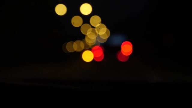 4K60P Footage of Cras in Highway, night shot.