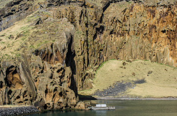 old cave in the sea
