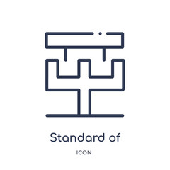 standard of quality icon from zodiac outline collection. Thin line standard of quality icon isolated on white background.