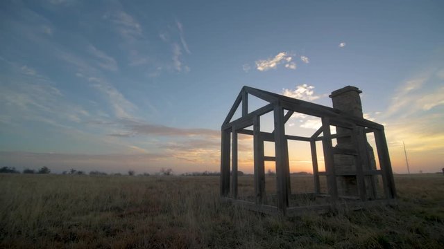 civil war barracks sunrise