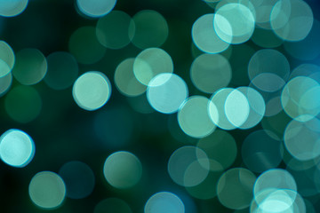Abstract image - Turquoise tone color bokeh background