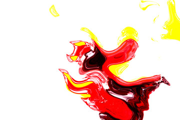 Creative abstract background, wallpaper, texture of digital painting. Work of Modern art: You dance like an angel!