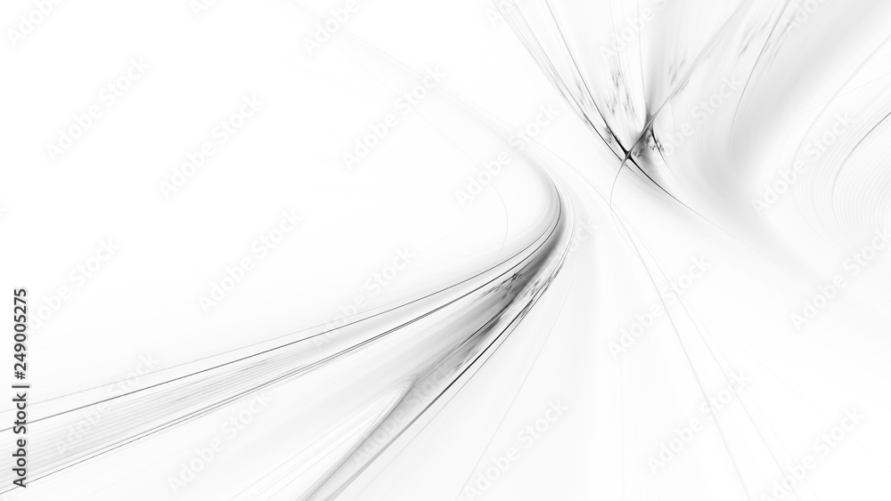 Poster abstract white background texture. dynamic curves ands blurs pattern. detailed fractal graphics. sci