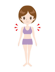 いかり肩がコンプレックスな女性