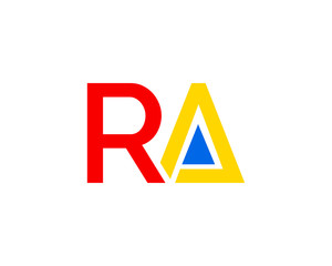 Initial Letter RA Logo Template Design