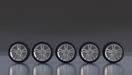 Obraz na płótnie Canvas tire auto cast