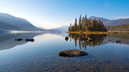 lake in the mountains