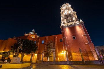side view of San Francisquito Church in Queretaro Mexico