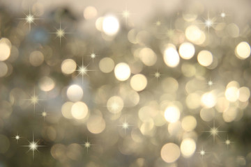 abstract blurred glowing lights of yellow and gold shades