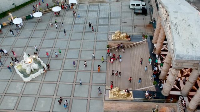 Drone footage of the Temple of Leah in Cebu, Philippines