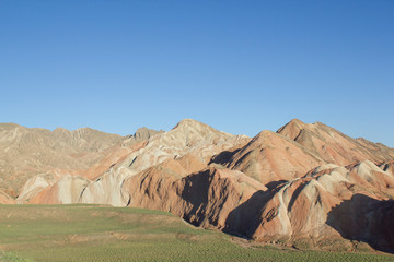 Badlands in Zhangye, Gansu, China