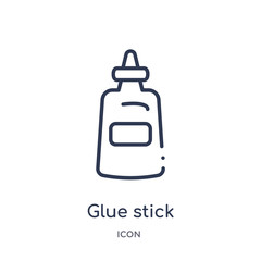 Obraz premium glue stick icon from sew outline collection. Thin line glue stick icon isolated on white background.