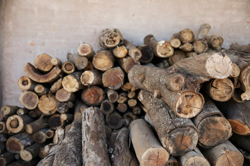 pile of wooden logs