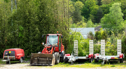 Fototapeta premium Baustellenfahrzeuge