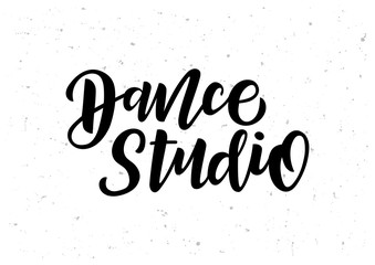 Dance studio  hand drawn lettering