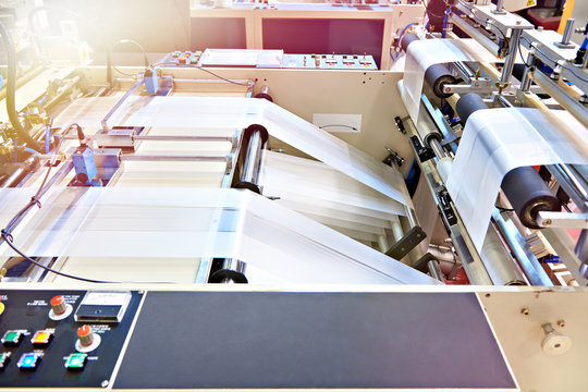 Control panel of machine plastic bags